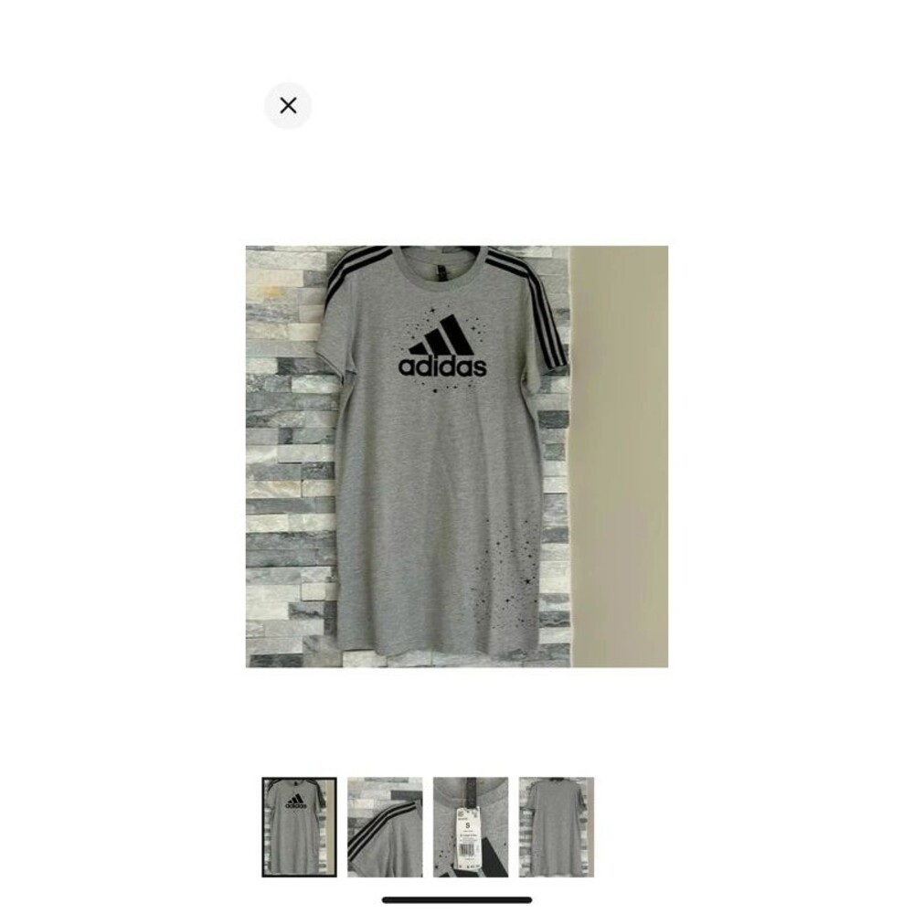Adidas women's cotton logo dress brand new with tags size small
